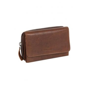 Portofel barbati  Como - piele naturala - maro - 13 -5x4x10cm