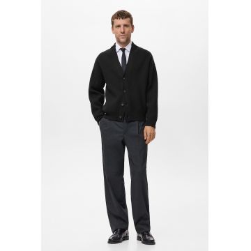 Pulover uni cu nasturi - Negru