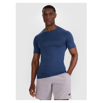 Tricou antrenament barbati  denim - L-XL - croiala slim - fara cusaturi