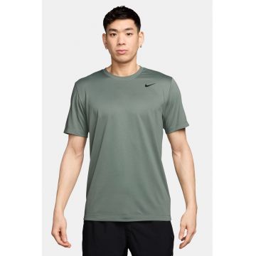 Tricou cu decolteu la baza gatului pentru fitness Legend - Verde sparanghel
