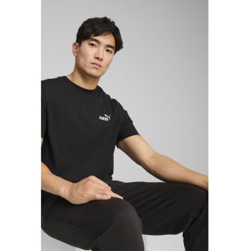 Tricou cu decolteu la baza gatului si detalii logo