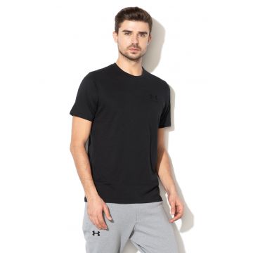 Tricou cu decolteu rotund - pentru fitness Sportstyle - Negru