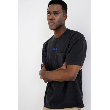 Tricou lejer cu buzunar pe piept - Gri antracit