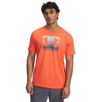 Tricou lejer cu logo Boxed - Gri/Portocaliu