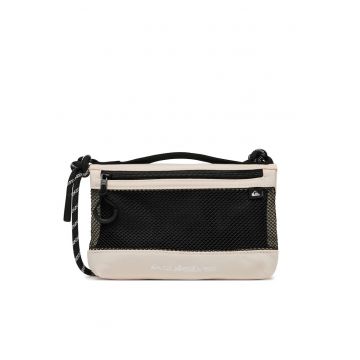 Geanta barbati -  bej/negru - tesatura