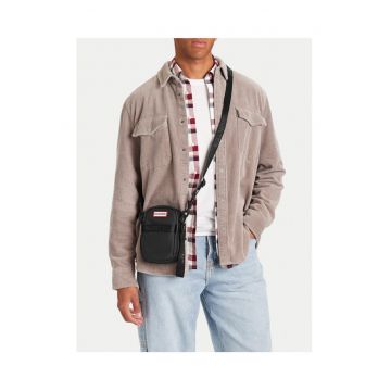 Geanta barbati  model C-HTR-XC-003-08 - material sintetic - culoare neagra