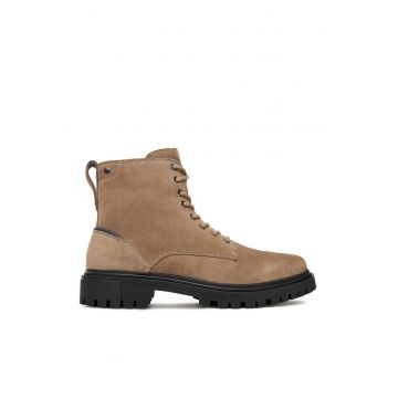 Ghete barbati  bej - piele naturala