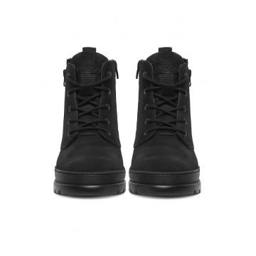 Ghete barbati -  CEO-DINAR-01 - piele naturala - negru