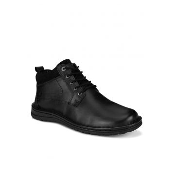 Ghete barbati  FIZA-01 MI18 - piele naturala - negru