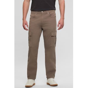 Pantaloni regular fit - Maro deschis