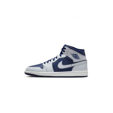 Pantofi sport  Air Jordan 1 Mid - piele - Alb