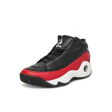 Pantofi sport barbati  baschet - rosu/negru - textil