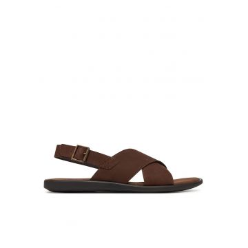 Sandale barbati  GRAZER-15 - piele naturala - maro