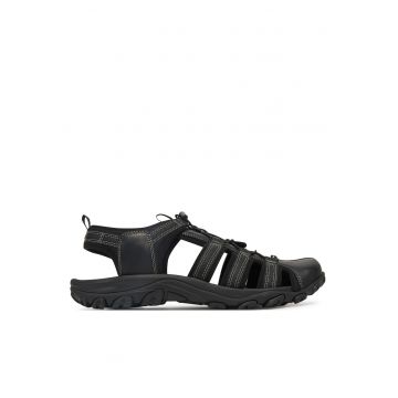 Sandale barbati -  RIKO-01 - piele naturala - negru