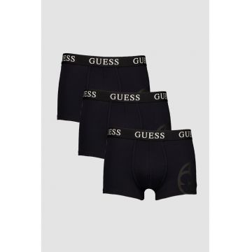 Set de boxeri cu banda elastica in talie - 3 Perechi - Albastru ultramarin