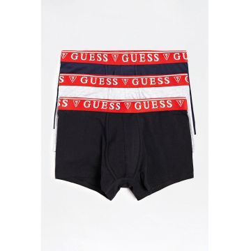 Set de boxeri cu banda logo in talie - 3 perechi - Negru/Gri deschis melange/Bleumarin