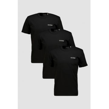 Set de tricouri de casa din bumbac - 3 Piese - Negru