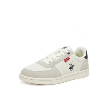 Tenisi albi textil pentru barbati - Alb