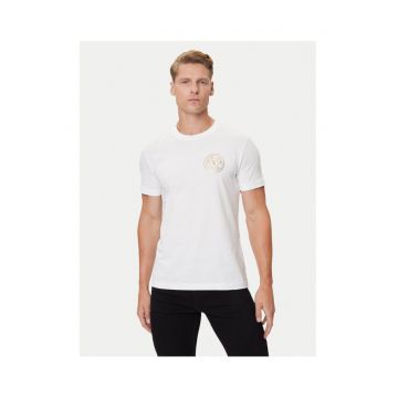 Tricou barbatesc -  alb - bumbac