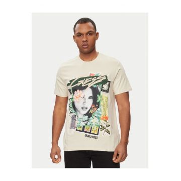 Tricou barbati  bej - bumbac -