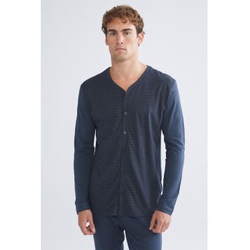 Bluza de pijama din bumbac - Gri inchis