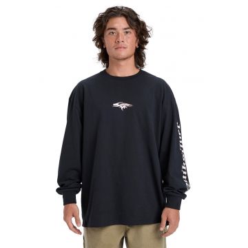 Bluza lejera cu decolteu la baza gatului Mercury - Alb/Negru