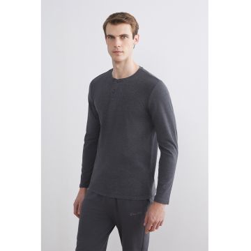 Bluza uni de pijama - Gri antracit