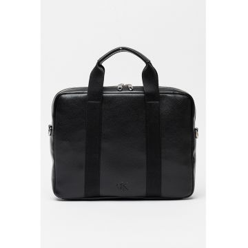 Geanta cu detaliu logo pentru laptop Cargo - Negru