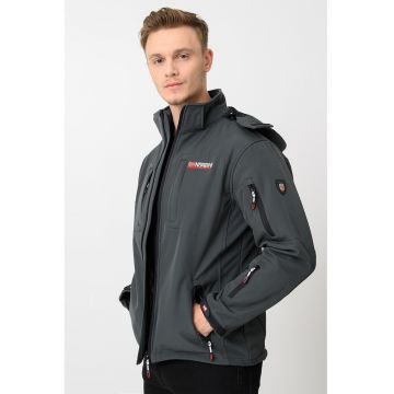 Jacheta de neopren cu gluga detasabila Tunar - Verde pal