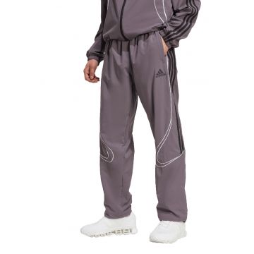 Pantaloni de trening cu benzi contrastante TeamGeist - Alb/Negru/Lila pal