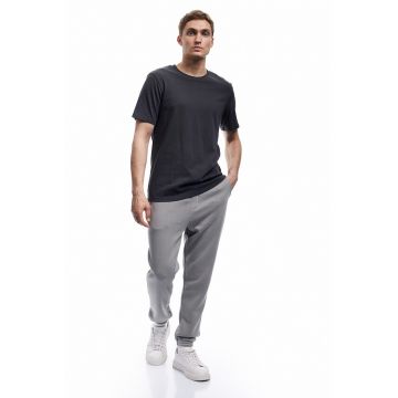 Pantaloni de trening cu terminatii elastice si snur de ajustare