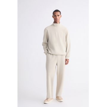 Pantaloni regular fit de trening cu snururi - Bej