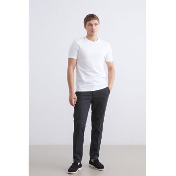 Pantaloni slim fit cu buzunare - Gri antracit