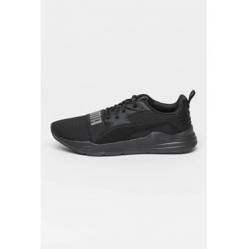 Pantofi sport din material textil cu logo Wired Run Pure - Negru