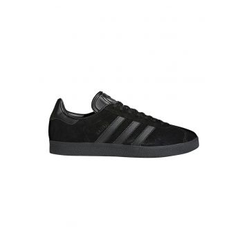 Pantofi sport din piele intoarsa cu garnituri din piele ecologica Gazelle - Negru/Negru stins