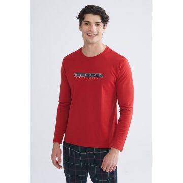 Pijama de bumbac cu imprimeu