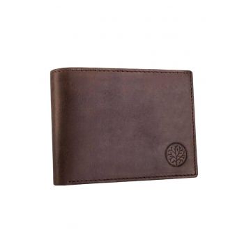 Portofel barbati -  Piele naturala - Maro