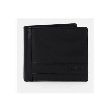 Portofel barbati -  piele naturala - negru - 10x11.5x2cm