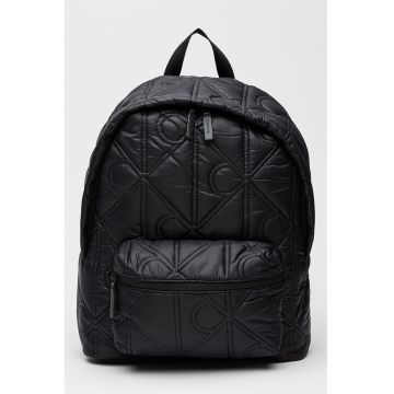 Rucsac cu logo si fermoar - Negru