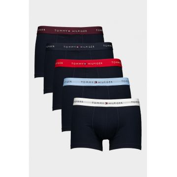 Set de boxeri din amestec de bumbac - 5 perechi - Negru/Albastru