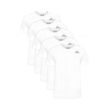 Set tricouri barbatesti  albe - bumbac