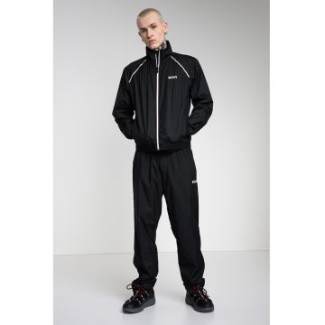 Trening cu finisaj rezistent la apa cu detaliu logo - Alb/Negru/Maro