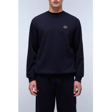 Bluza uni de trening cu decolteu la baza gatului - Bleumarin