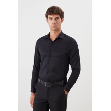 Camasa slim fit cu aspect texturat