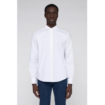 Camasa uni de bumbac - Alb