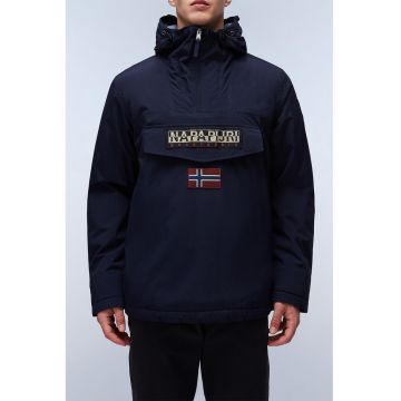 Geaca impermeabila cu gluga - fara inchidere Rainforest - Bleumarin