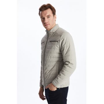 Geaca matlasata - Grej