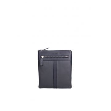 Geanta crossbody din piele Nerian - Albastru