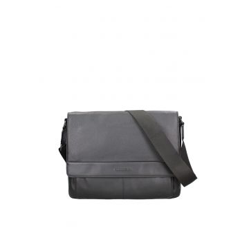 Geanta messenger din piele Erebo - Negru