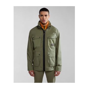 Jacheta cu buzunare aplicate si gluga pliabila Tepees -